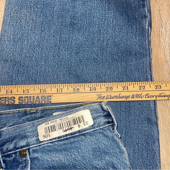 Carhartt Mens Size 42 Relaxed Fit Heavyweight Work Denim Light Wash Blue Classic - Picture 11 of 13